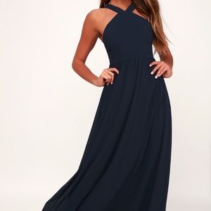 Lulu’s Air of Romance Navy bridesmaid dress